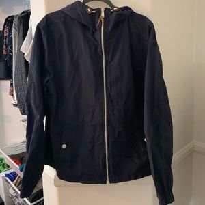J.Crew Windbreaker/Rain Jacket With Hood